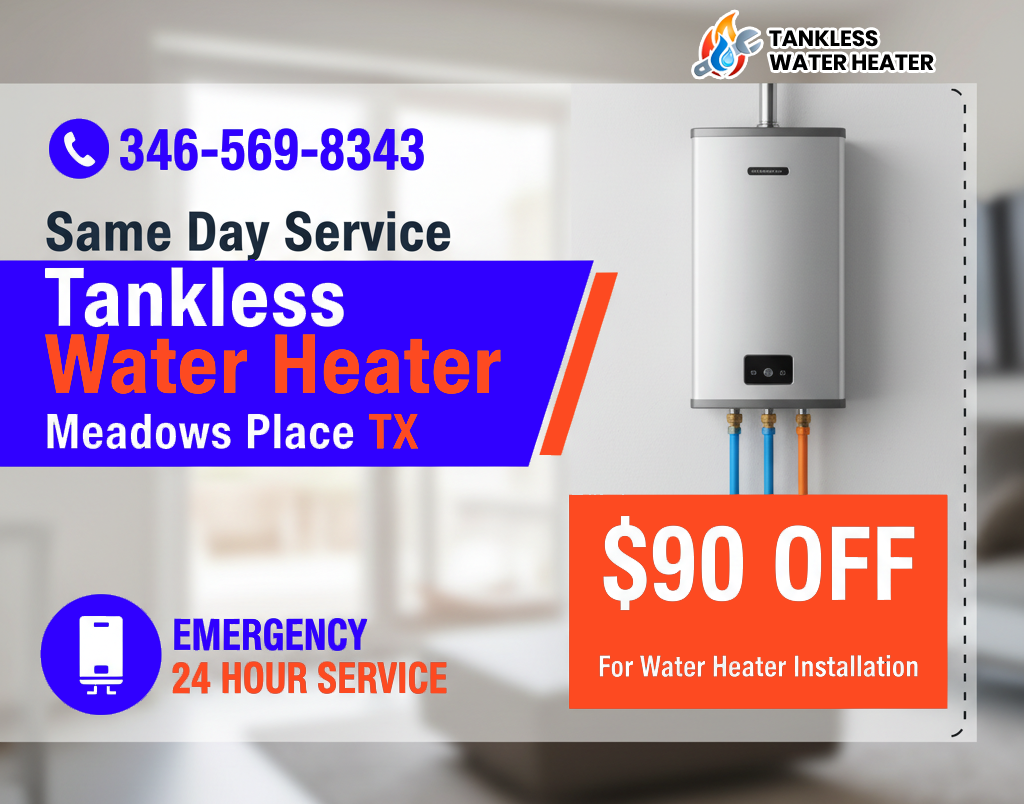 install heater meadows place TX